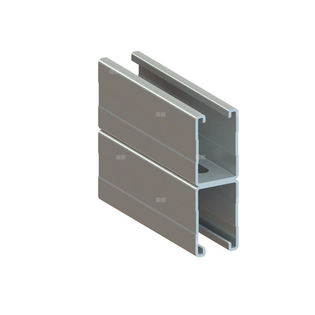 Szyna montażowa podwójna NICZUK OGSDMH, gr. 2.5 mm, dł. 3000 mm, stal nierdzewna (ocynk ogniowy)