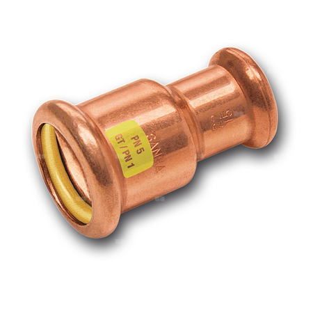 Mufa SANHA Press Gas redukcja, miedź, 18 mm x 14 mm (zw x zw)