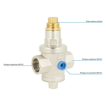 Regulator ciśnienia wody AFRISO BPR, GW 1''
