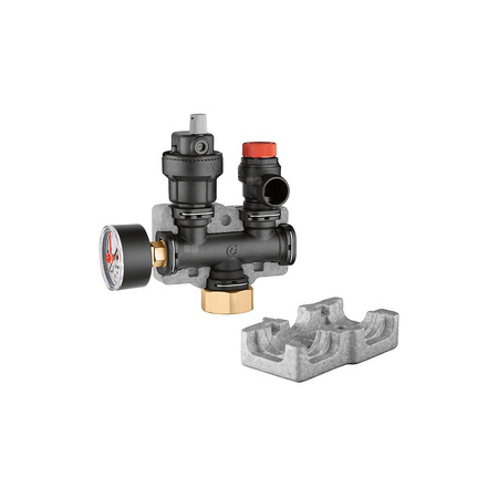 Grupa bezpieczeństwa z materiału kompozytowego do instalacji grzewczych 1" 3 bar TÜV