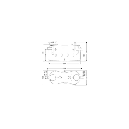 Separator tłuszczu EasyClean free | Direct | NS 20 | LEWY | Z wziernikiem i króćcem do napełniania | Bez SonicControl