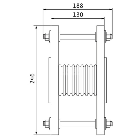 Akcesorium do pomp WILO - Kompensator ze stali nierdzewnej V 4A DN 50