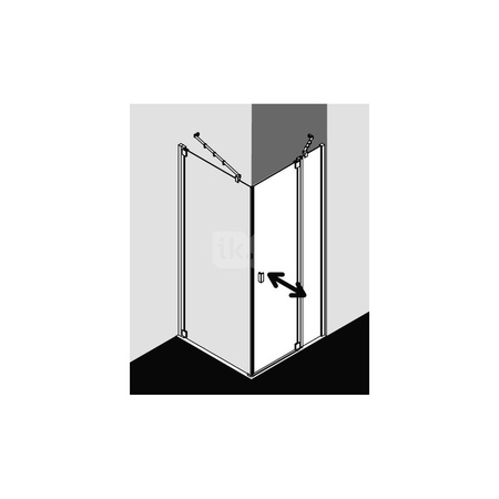 Kermi Drzwi wah. Raya 1NL 1200x 1850 1170-1200 SIMG SR Opaco Clean