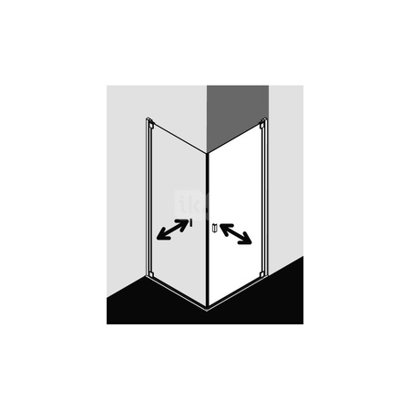 Kermi Drzwi wah. Raya 1KL 0830x 1850 780-810 SIMG SR Opaco Clean