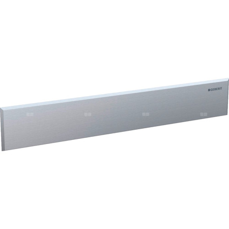 Zestaw wykończeniowy Geberit do odpływu ściennego, pokrywa ze stali nierdzewnej szczotkowanej: Stal nierdzewna szczotkowana