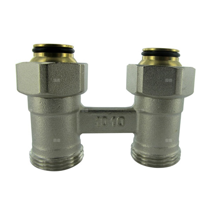 Moduł przyłączeniowy prosty COMAP 960 mosiądz (niklowanie) 3/4'', rozstaw 50 mm do grzejników