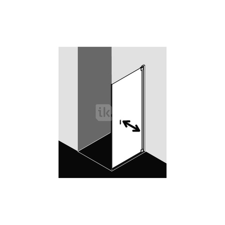 Ściana boczna prysznicowa KERMI Raya TBR SIMG ESG Clean 800 mm x 2000 mm