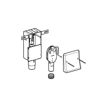 Syfon podtynkowy Geberit do dwóch urządzeń