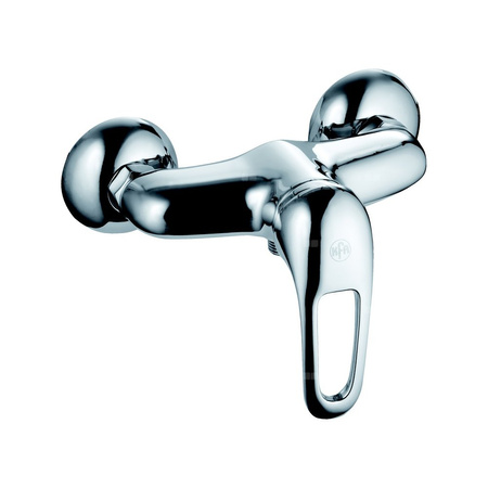 Bateria natryskowa ścienna KFA Armatura ALBIT, kolor chrom