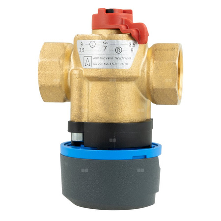 Zawór obrotowy trójdrogowy AFRISO ARV 382 Vario ProClick, mieszający, Siłownik elektryczny ARM 343, DN 20