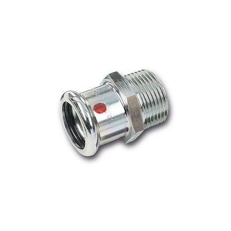 Nypel Concept By SANHA Therm, stal (cynk/nikiel), 28 mm x 1 1/4'' (zw x GZ)