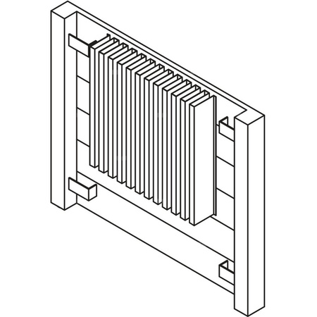 Grzejnik płytowy typ 11 KERMI V-HHV QN595(R), bez osłony wym. 420 x 900 mm, kolor biały, moc 595 W