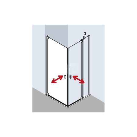 Kermi Wejście nar. RAYA 1EL 0830x 1850 780-810 SIHG ESG STR3 CLE