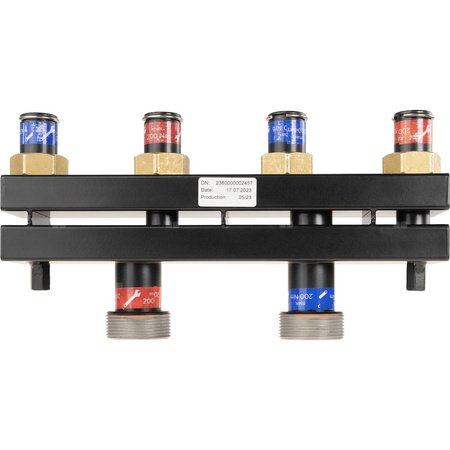 Rozdzielacz do instalacji c.o. AFRISO KSV 90-2 GZ 1 1/2'', 2-obieg. Nakrętka 1'', max. 50 kW