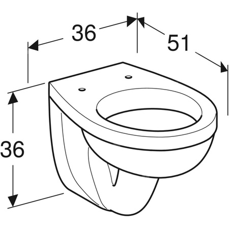 IDOL Miska ustępowa wisząca lejowa