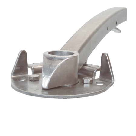 Dźwignia ręczna wykonana ze stali nierdzewnej, 10-cio położeniowa z możliwością założenia blokady DN 125-200