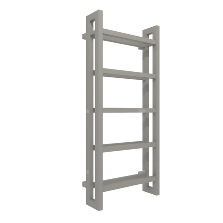 Grzejnik elektryczny TERMA STAND E 500 x 1150 mm, kolor grafit, moc 600 W, podłączenie E8, kabel spiralny z wtyczką