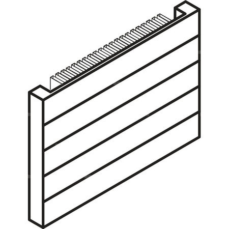 Grzejnik płytowy typ 11 KERMI V-HHV QN864(R), z osłoną wym. 280 x 1400 mm, kolor biały, moc 864 W