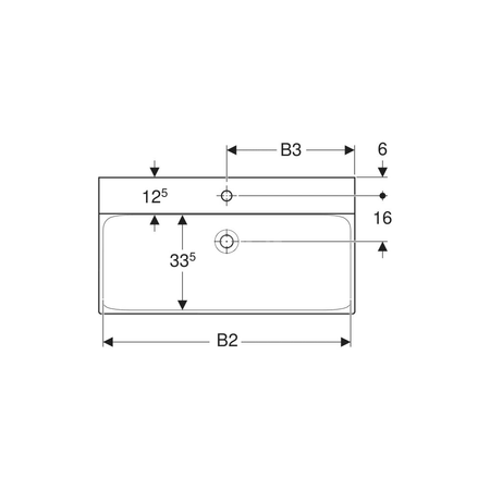 Zawór zestawu odpływowego Geberit ze swobodnym przepływem i pokrywą odpływu: Chrom błyszczący, L=5cm
