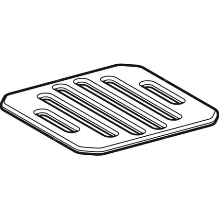 Kratka szczelinowa Geberit do wpustu podłogowego Varino i wpustu Varino 13 x 13 cm