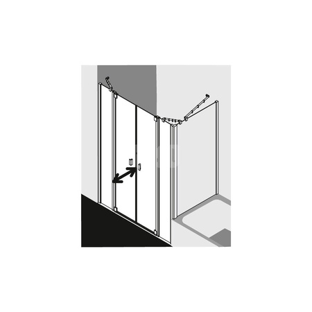 Kermi Drzwi wah. Raya PTF 1700x 1850 1658-1718 SIMG SR Opaco Clean