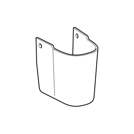 Elementy mocujące Geberit do półpostumentu do umywalki małej, Kerafix: 20x11cm, 