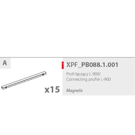 Belka łącząca L900 (50x30x1) do PB-088