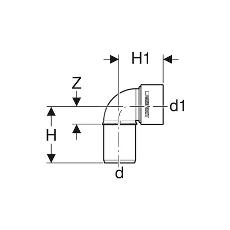 Zaślepka ochronna Geberit Silent-PP d46 46x19 żółta