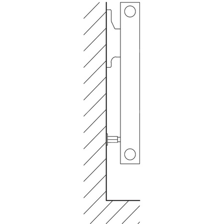Grzejnik płytowy typ 10 KERMI V-HHV wym. 1400 x 3000 mm, kolor biały, moc 4050 W