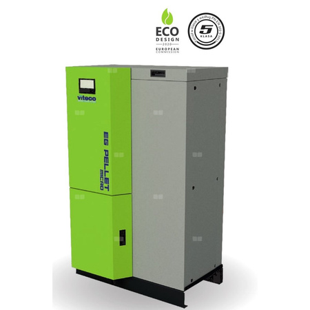 Kocioł na pellet VITECO HEAT EG PELLET MICRO 12 kW z zasobnikiem o pojemności 80 l