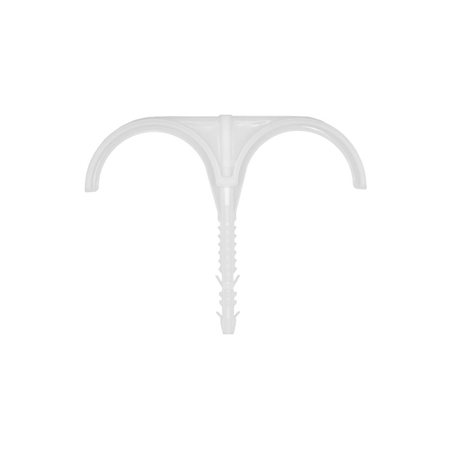 Hak podwójny do rury rekuperacyjnej do rur ogrzewania podłogowego QIK 25szt. fi75 mm