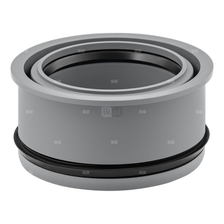 Złącze wewnętrzne MAGNAPLAST HT PLUS HTR redukcja, PP (szary), DN 160 x DN 110 (ww x wz), do kanalizacji