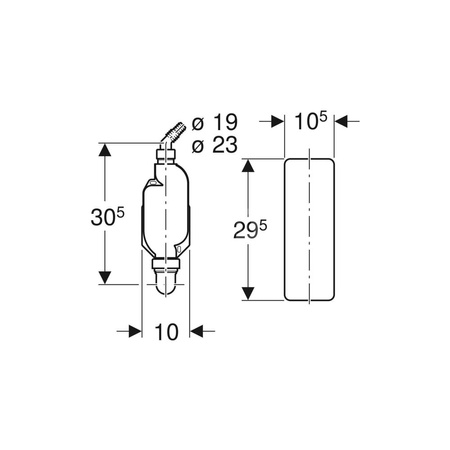 Obudowa syfonu pralkowego