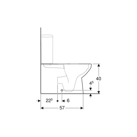 Deska sedesowa Geberit Selnova Square, slim, mocowanie od góry: Biały / Błyszczący, Zawiasy wypinane=Tak, Wolne opadanie=Tak, Materiał zawiasów=Mosiądz chromowany