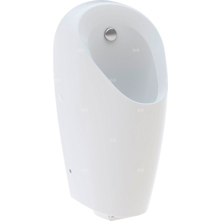 Pisuar Geberit Selva do wbudowanego sterowania: T=37cm, Odpływ=Do tyłu, Dopływ=Z tyłu, Biały