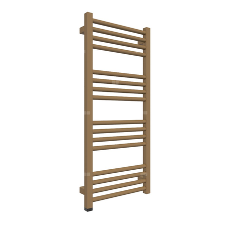 Grzejnik elektryczny TERMA FIONA ONE 400 x 900 mm, kolor halo, moc 300 W, podłączenie E8, kabel spiralny z wtyczką złocisty