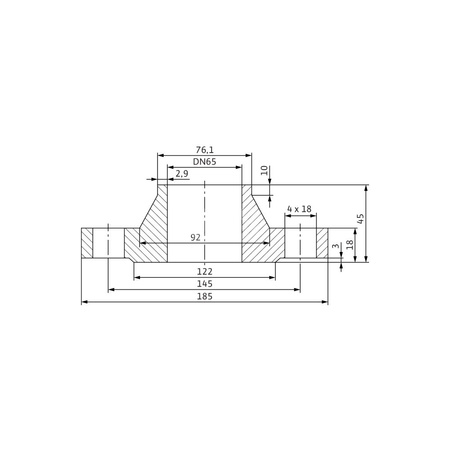 Akcesorium do pomp WILO - Zestaw przeciwkołnierzy DN 65, PN 10