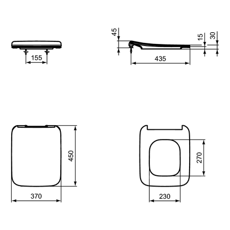 STRADA II DESKA WOLNOOPADAJĄCA CIENKA