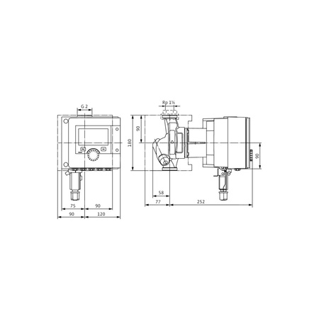 Pompa obiegowa WILO Stratos MAXO-Z 30/0,5-6 PN16 1 x 230 V 50/60 Hz, PN 16/16bar