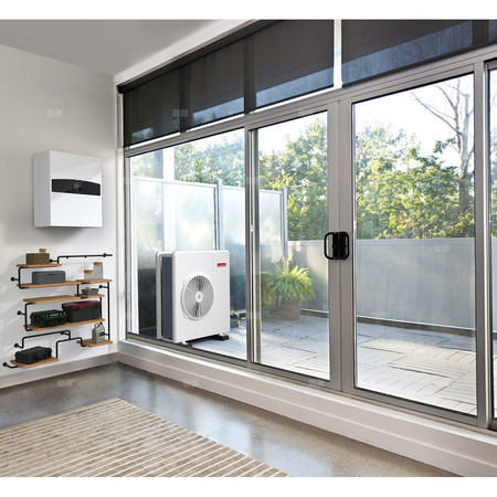 Pakiet - Pompa ciepła powietrzna powietrze-woda monoblok ARISTON NIMBUS PLUS M NET R32 7.4 kW 230 V + Moduł naścienny Sensys HD z łącznością Wi-FI