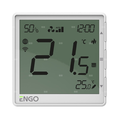 Regulator klimakonwektorów, 24V, biały, Internetowy, podtynkowy , Wi-Fi