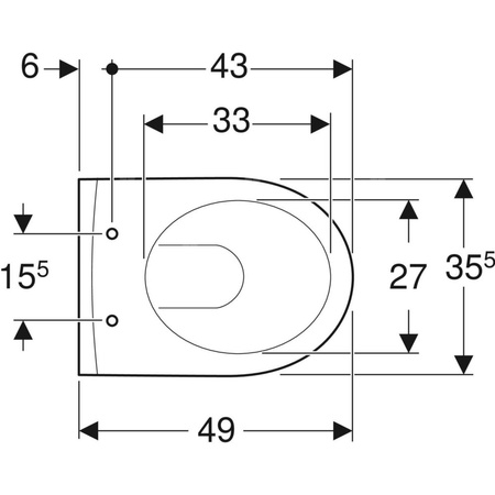 Miska WC wisząca GEBERIT iCon ceramiczna biała błyszcząca