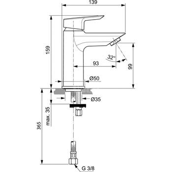 TESI BATERIA UMYWALKOWA 5L/MIN B/K