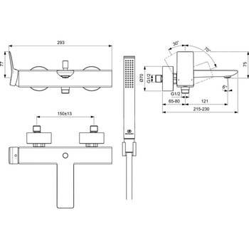 CONCA BATERIA WANNOWO-NATRYSKOWA EXPSD W/ACC BR NICK