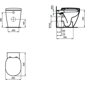 Miska WC stojąca IDEAL STANDARD CONNECT