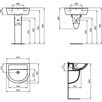 EUROVIT Półpostument