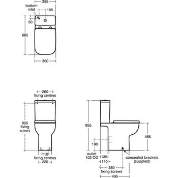 IS I.LIFE A Zbiornik 4.5/3 WHT BXD