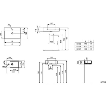 STRADA UMYWALKA 70 CM
