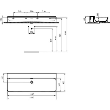 CONCA UMYWALKA 120 B/O OF SZLIFOWANA