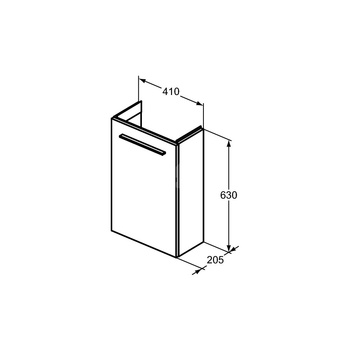 I.LIFE S GUEST SZAFKA 1 DR 41 QGRY MTT